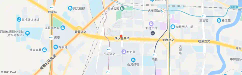 成都三环成汉北路口_公交站地图_成都公交_妙搜公交查询2025