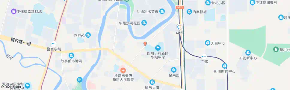 成都华阳中学_公交站地图_成都公交_妙搜公交查询2025