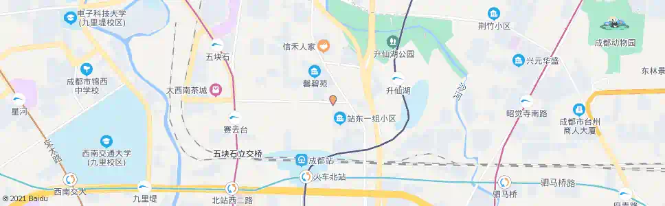 成都正北横街路口_公交站地图_成都公交_妙搜公交查询2025