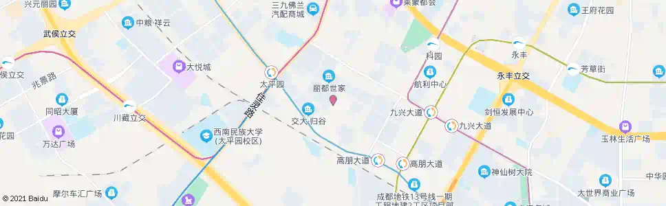 成都董家湾南街中_公交站地图_成都公交_妙搜公交查询2025
