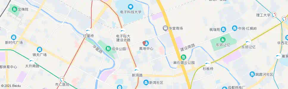 成都建设南新路_公交站地图_成都公交_妙搜公交查询2025