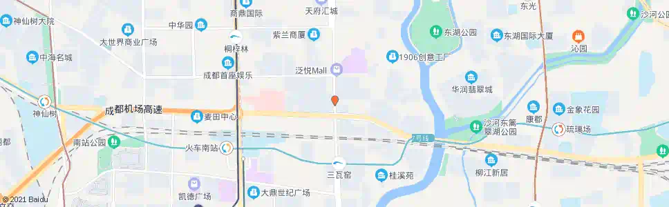 成都火车南站东路口_公交站地图_成都公交_妙搜公交查询2025