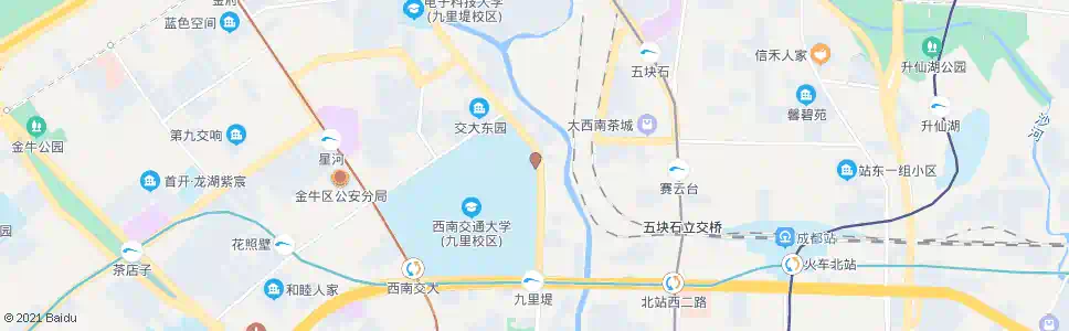 成都九里堤中路北_公交站地图_成都公交_妙搜公交查询2025