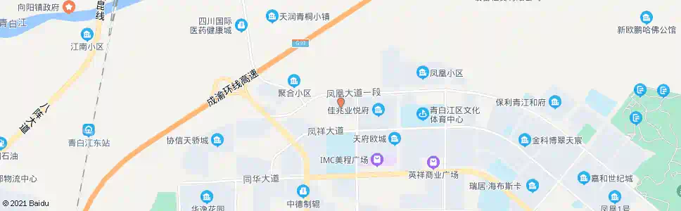 成都凤祥兴居_公交站地图_成都公交_妙搜公交查询2025