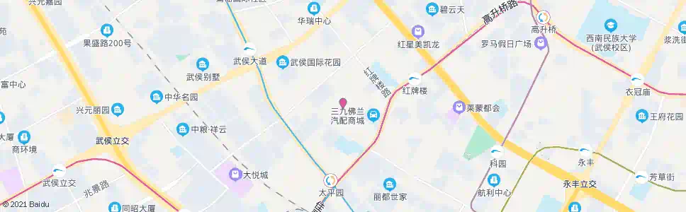 成都永盛路中_公交站地图_成都公交_妙搜公交查询2025