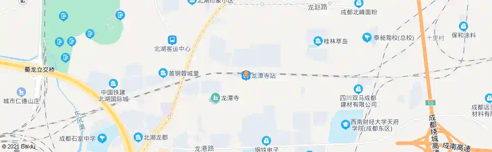 成都龙潭寺上街_公交站地图_成都公交_妙搜公交查询2025