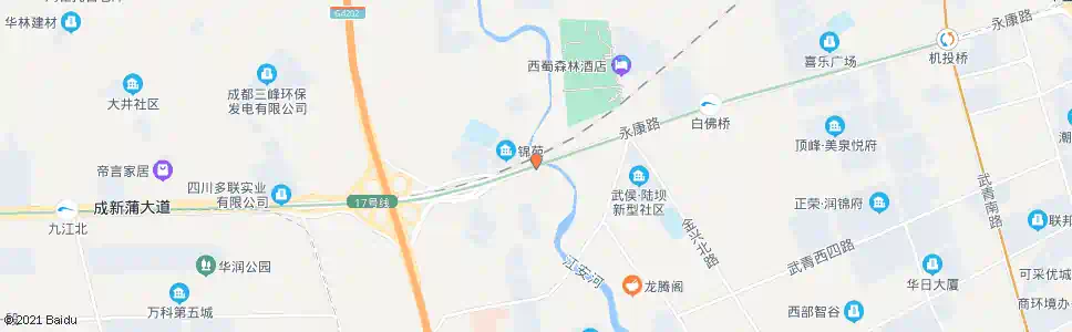 成都永康路_公交站地图_成都公交_妙搜公交查询2025