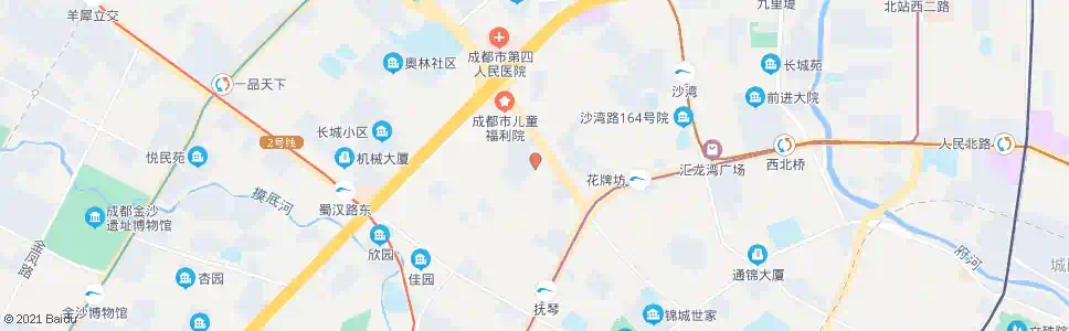 成都金鱼街北_公交站地图_成都公交_妙搜公交查询2025