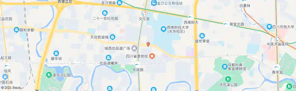 成都光华村街西_公交站地图_成都公交_妙搜公交查询2025