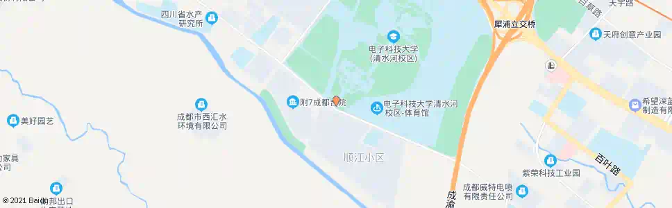 成都电子科大清水河校区南门_公交站地图_成都公交_妙搜公交查询2025
