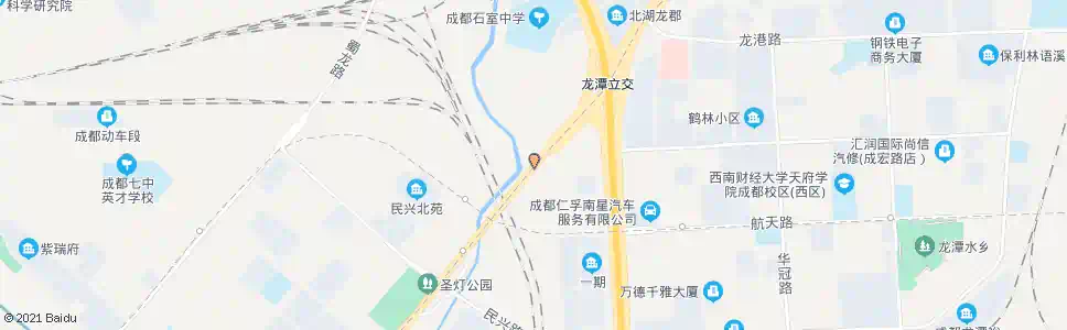 成都龙潭寺三环立交桥西_公交站地图_成都公交_妙搜公交查询2025