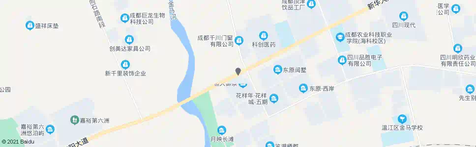 成都金马湖大桥东_公交站地图_成都公交_妙搜公交查询2025
