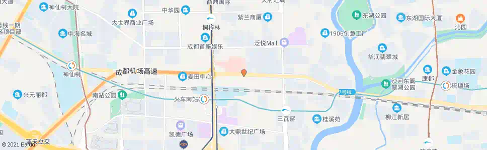 成都天和西二街中环路口_公交站地图_成都公交_妙搜公交查询2025