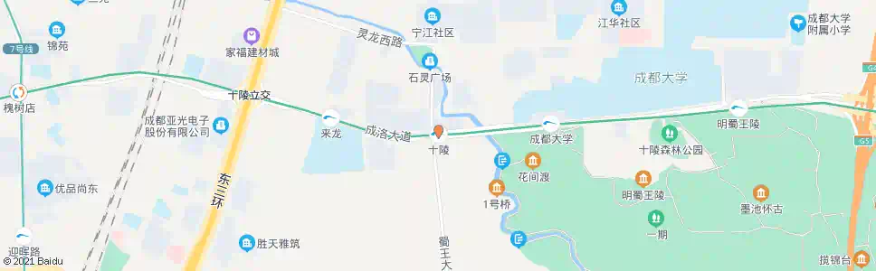 成都十陵站_公交站地图_成都公交_妙搜公交查询2025