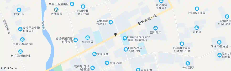 成都新华路口_公交站地图_成都公交_妙搜公交查询2025