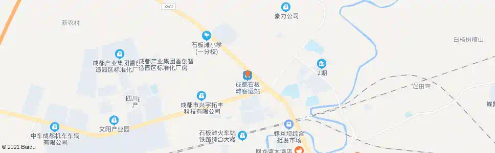成都石板滩客运站_公交站地图_成都公交_妙搜公交查询2025