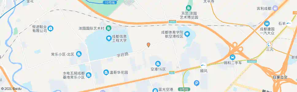 成都学府路二段东_公交站地图_成都公交_妙搜公交查询2025