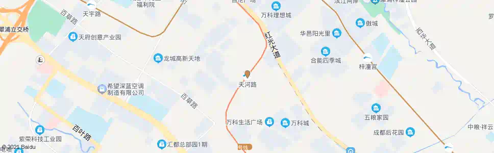 成都天河路站_公交站地图_成都公交_妙搜公交查询2025