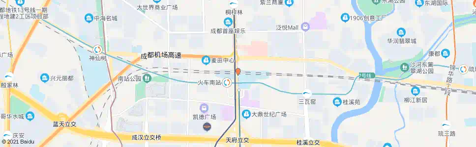 成都中柏大道南_公交站地图_成都公交_妙搜公交查询2025