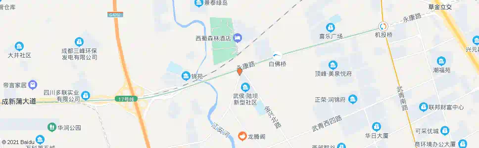 成都永康森林公园_公交站地图_成都公交_妙搜公交查询2025