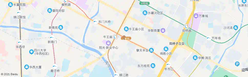 成都牛王庙公交站_公交站地图_成都公交_妙搜公交查询2025