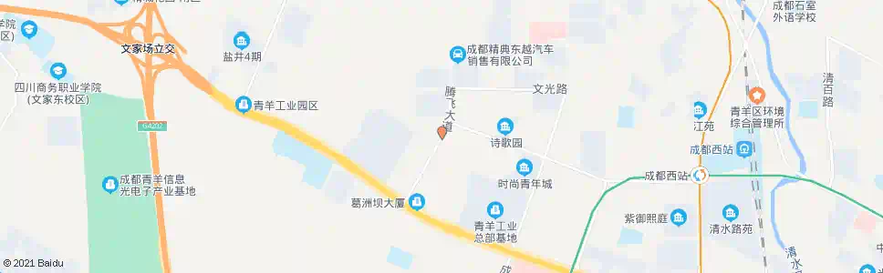 成都青羊大道中_公交站地图_成都公交_妙搜公交查询2025