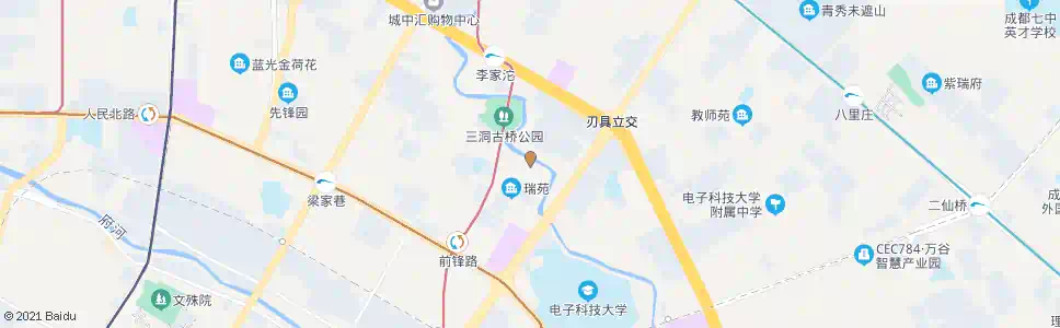 成都虹波路_公交站地图_成都公交_妙搜公交查询2025