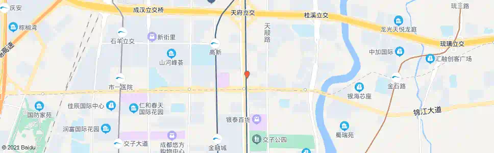 成都天府大道天顺南街口_公交站地图_成都公交_妙搜公交查询2025
