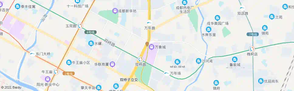 成都二环万年场_公交站地图_成都公交_妙搜公交查询2025