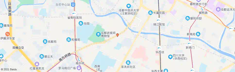 成都武侯祠大街中_公交站地图_成都公交_妙搜公交查询2025