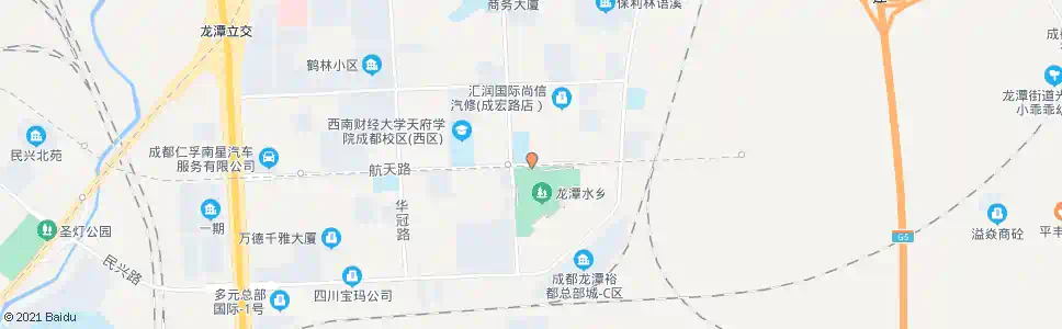 成都航天路华翰路口_公交站地图_成都公交_妙搜公交查询2025