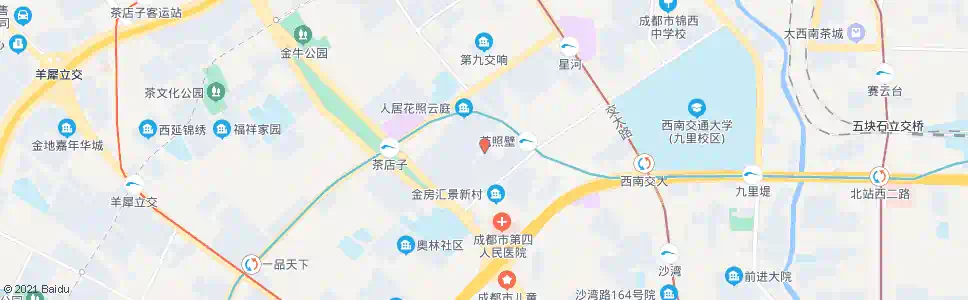 成都金房苑横街西_公交站地图_成都公交_妙搜公交查询2025