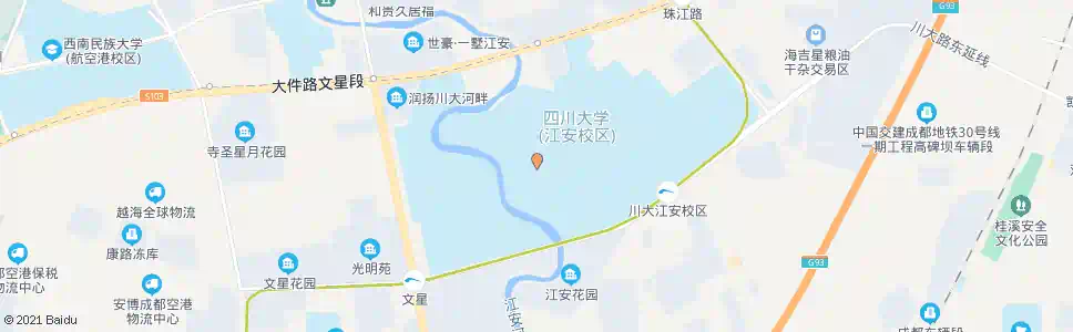成都川大新校区路口_公交站地图_成都公交_妙搜公交查询2025
