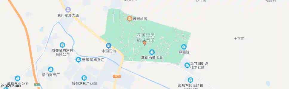 成都花香果居旅游中心_公交站地图_成都公交_妙搜公交查询2025