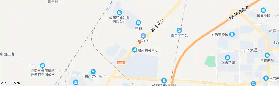 成都粮食物流园区_公交站地图_成都公交_妙搜公交查询2025