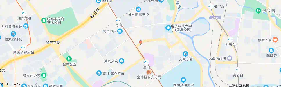 成都星河路西_公交站地图_成都公交_妙搜公交查询2025