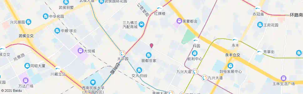 成都长益路西_公交站地图_成都公交_妙搜公交查询2025