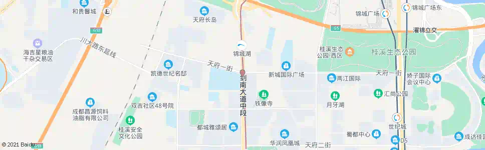 成都剑南大道天府一街口_公交站地图_成都公交_妙搜公交查询2025