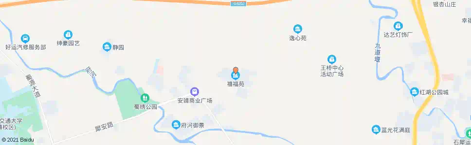 成都喜安村_公交站地图_成都公交_妙搜公交查询2025