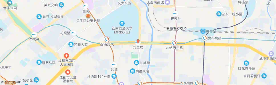 成都一环路九里堤路口东_公交站地图_成都公交_妙搜公交查询2025