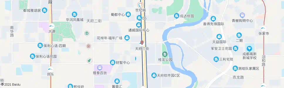 成都地铁天府三街站_公交站地图_成都公交_妙搜公交查询2025