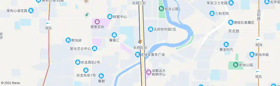 成都天府五街_公交站地图_成都公交_妙搜公交查询2025