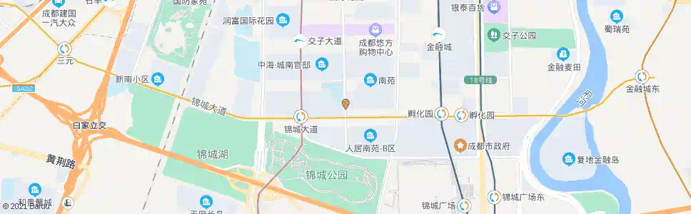 成都成汉南路锦城大道口_公交站地图_成都公交_妙搜公交查询2025