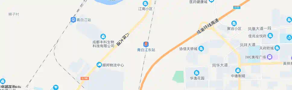 成都青白江广场_公交站地图_成都公交_妙搜公交查询2025