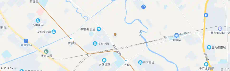 成都荷花山庄_公交站地图_成都公交_妙搜公交查询2025