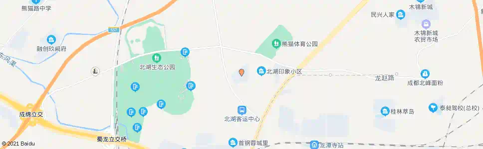 成都北湖印象二期_公交站地图_成都公交_妙搜公交查询2025