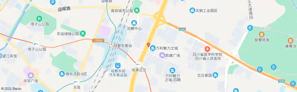 成都万科魅力之城_公交站地图_成都公交_妙搜公交查询2025