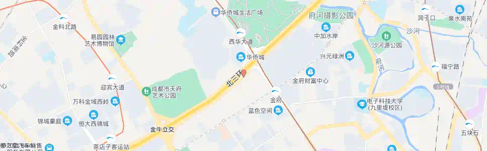 成都三环交大立交西外侧_公交站地图_成都公交_妙搜公交查询2025