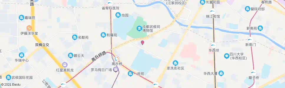 成都武侯祠横街站_公交站地图_成都公交_妙搜公交查询2025