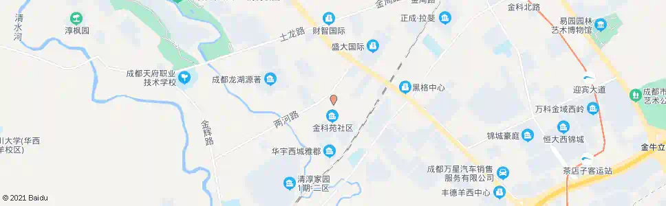 成都金科苑_公交站地图_成都公交_妙搜公交查询2025
